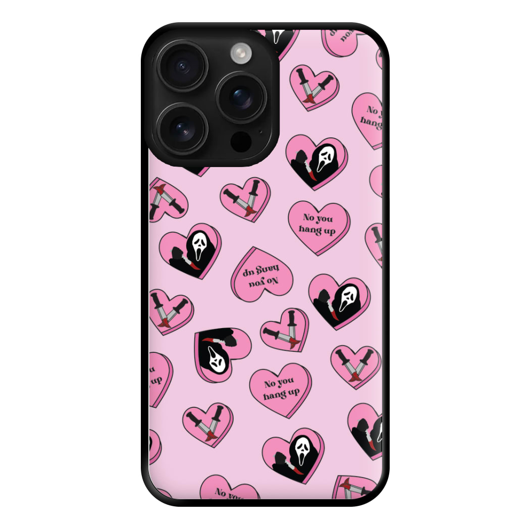 No You Hang Up Love Hearts Phone Case