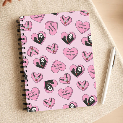 No You Hang Up Love Hearts Notepad