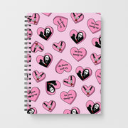 No You Hang Up Love Hearts Notebook 1