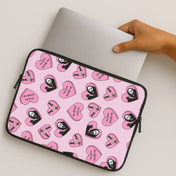 No You Hang Up Love Hearts MacBook Case