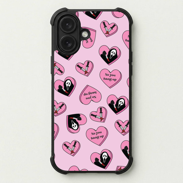 No You Hang Up Love Hearts Phone Case — Bumper case