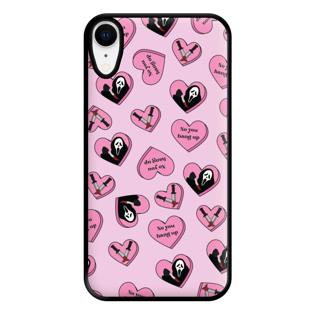 No You Hang Up Love Hearts Phone Case for iPhone XR