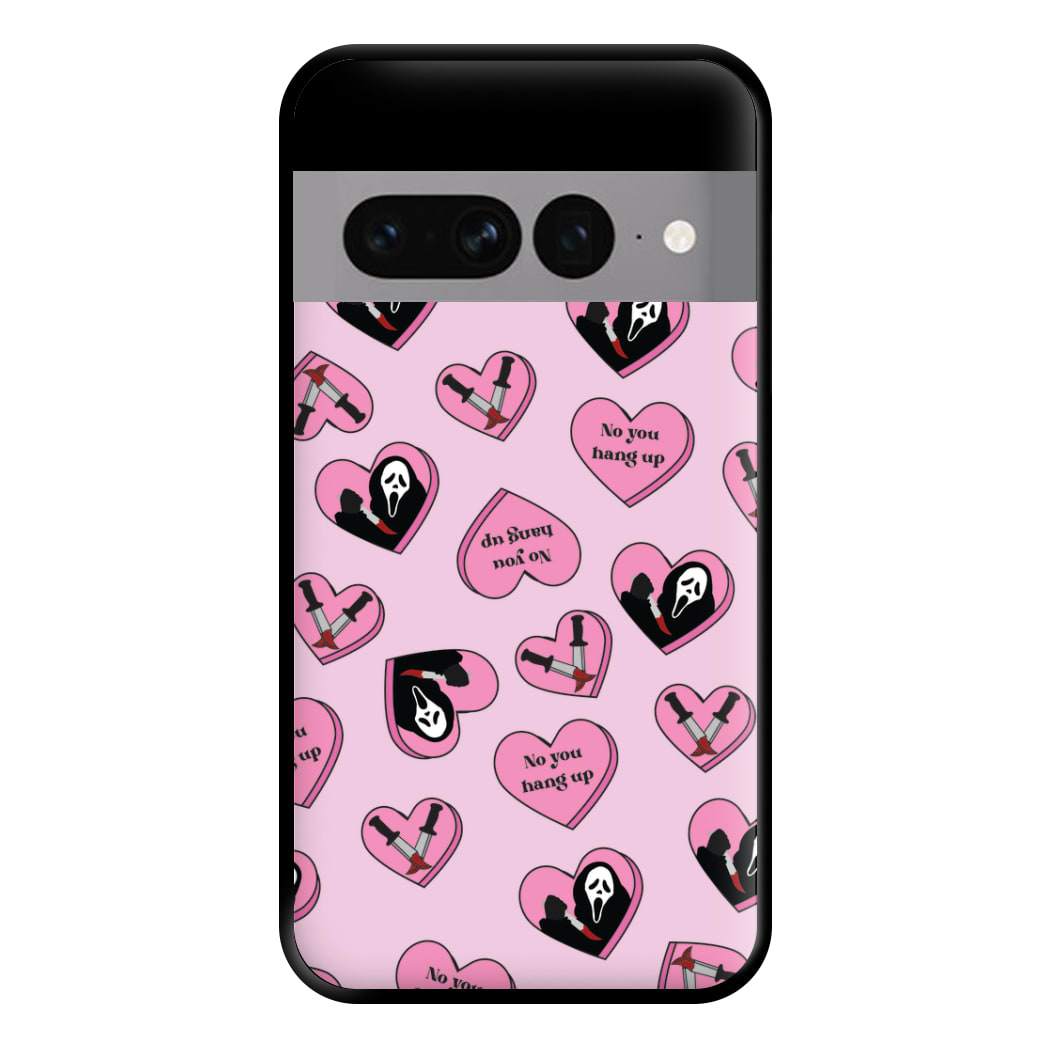 No You Hang Up Love Hearts Phone Case for Google Pixel 7 Pro