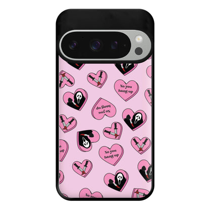 No You Hang Up Love Hearts Phone Case for Google Pixel 9 Pro XL