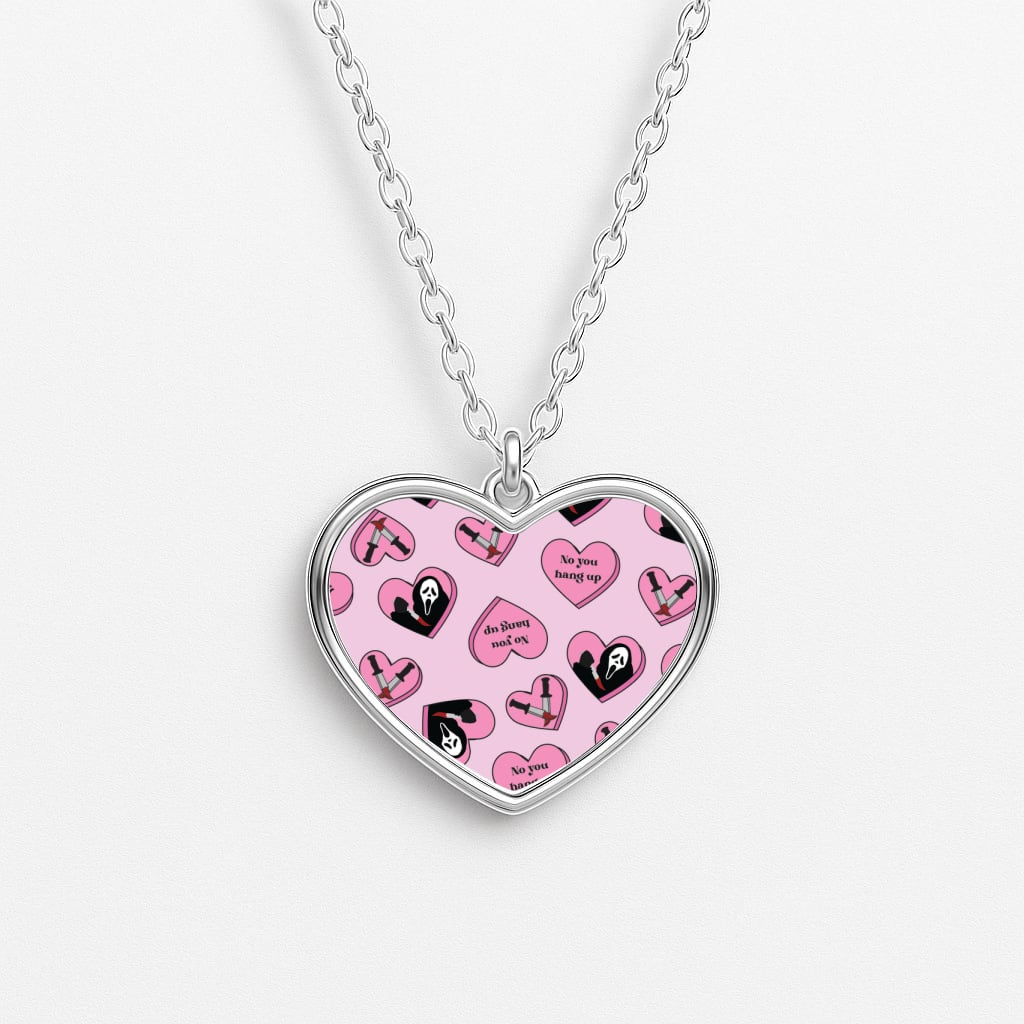 No You Hang Up Love Hearts Heart Necklace