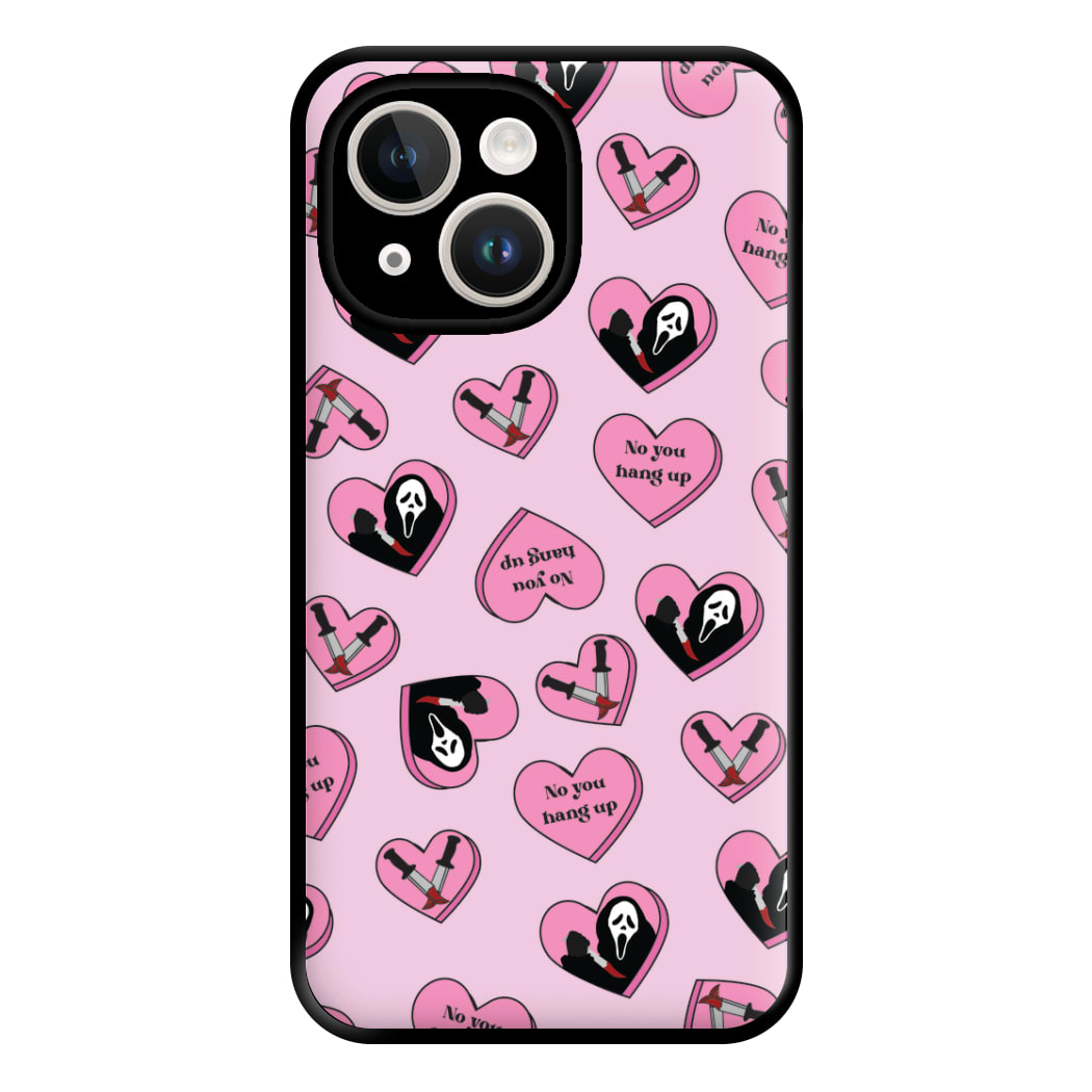 No You Hang Up Love Hearts Phone Case for iPhone 14 Plus