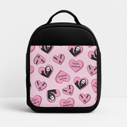 No You Hang Up Love Hearts Insulated Lunchbox