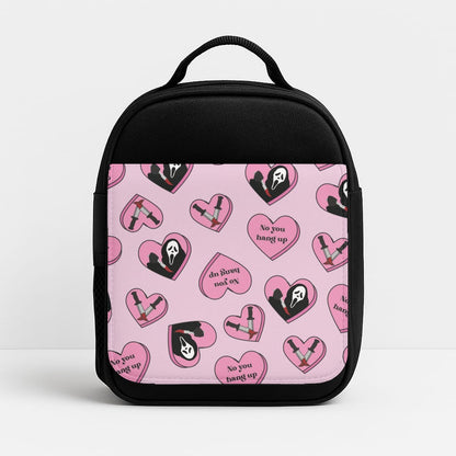 No You Hang Up Love Hearts Insulated Lunchbox