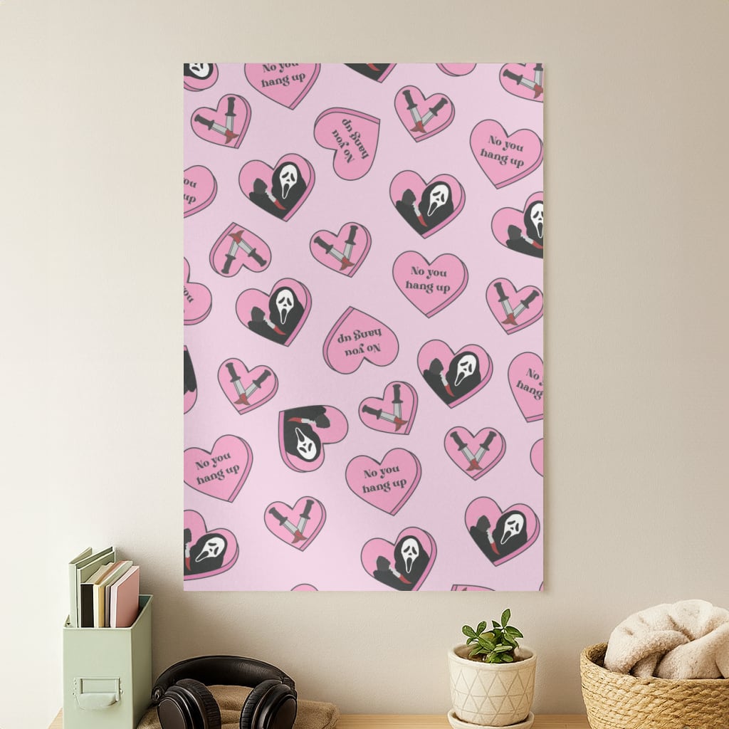 No You Hang Up Love Hearts Poster
