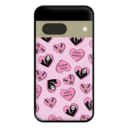 No You Hang Up Love Hearts Phone Case for Google Pixel 7a