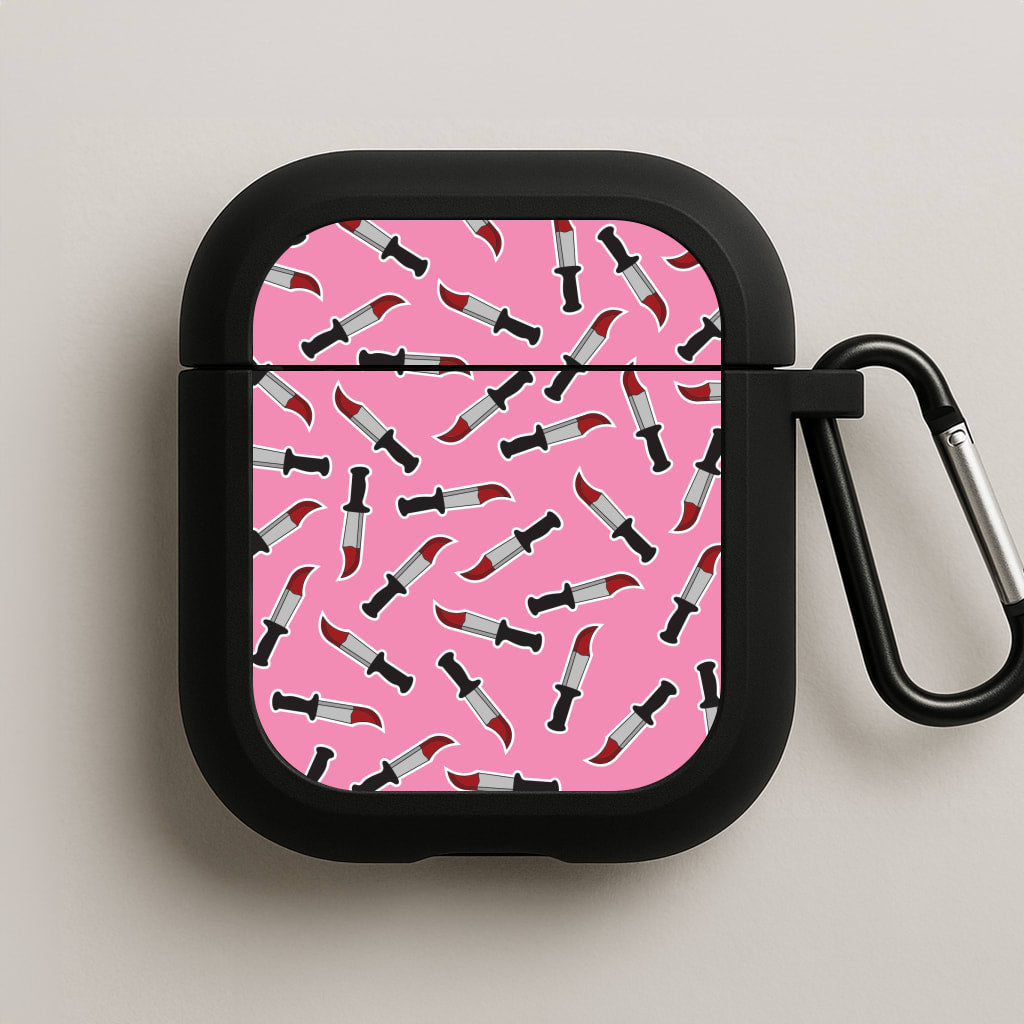 Bloody Knife Pattern AirPods Case