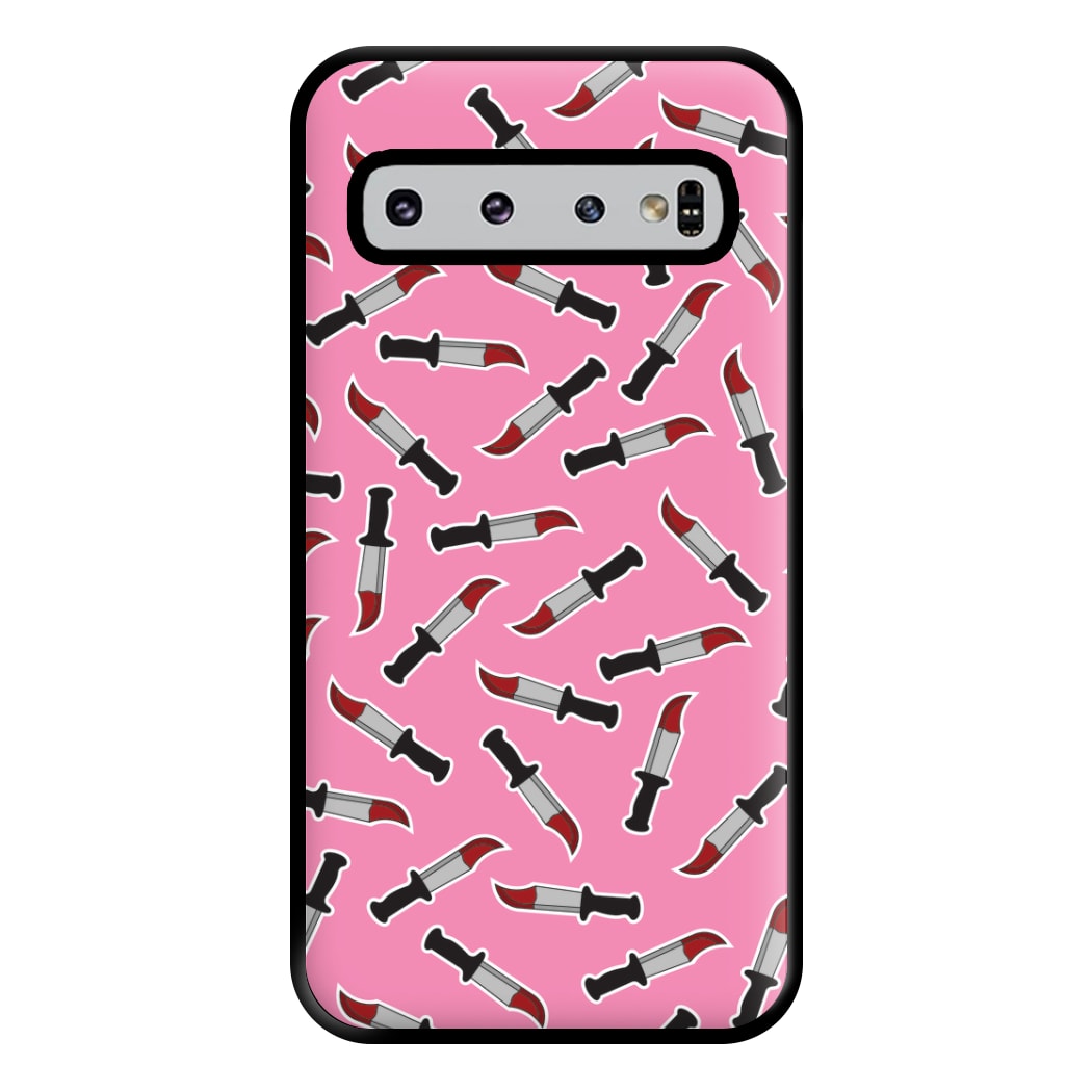 Bloody Knife Pattern Phone Case for Galaxy S10 Plus