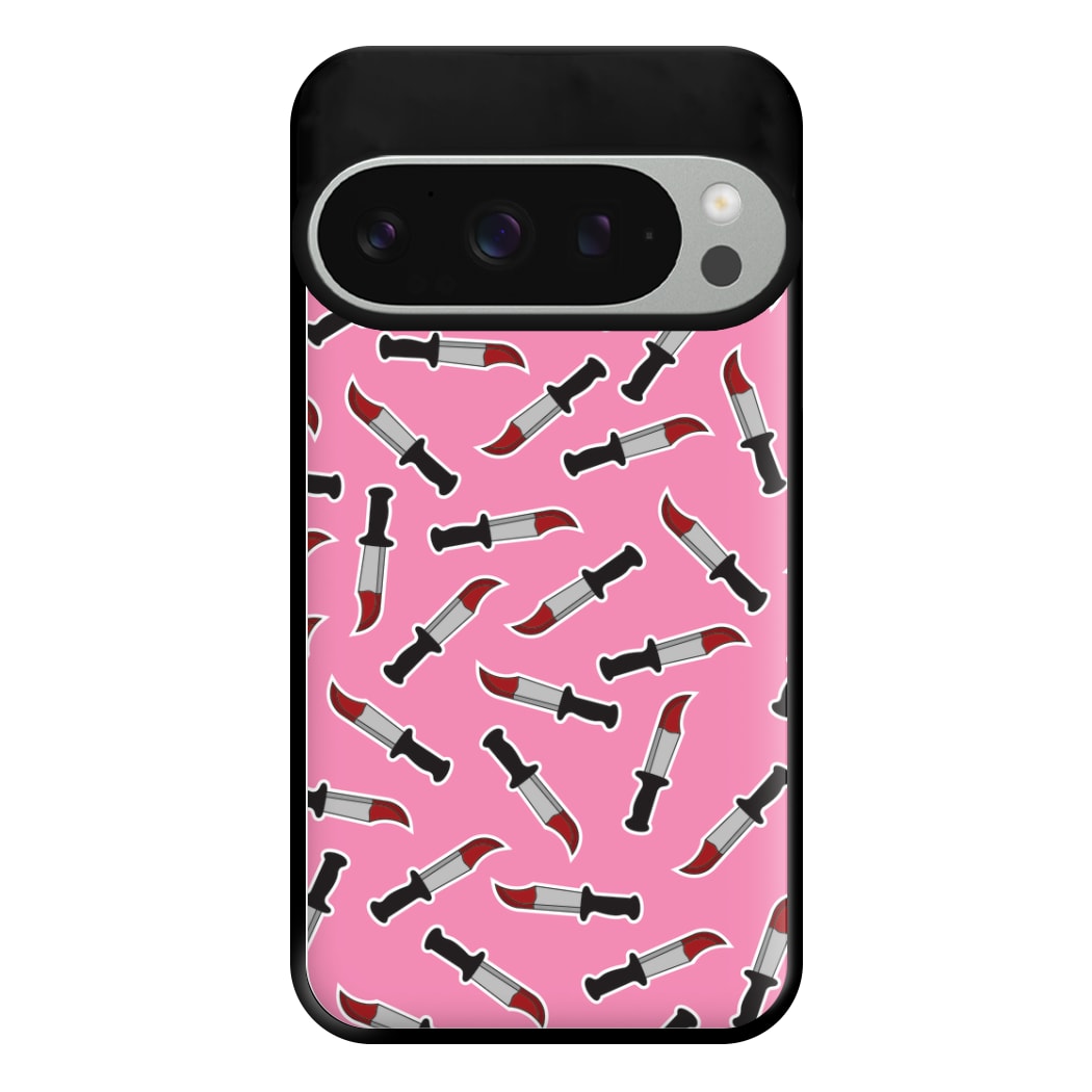 Bloody Knife Pattern Phone Case for Google Pixel 9 Pro XL