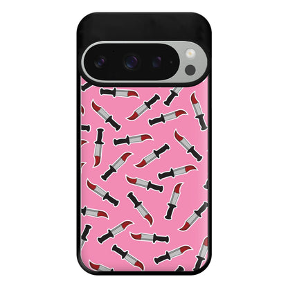 Bloody Knife Pattern Phone Case for Google Pixel 9 Pro XL