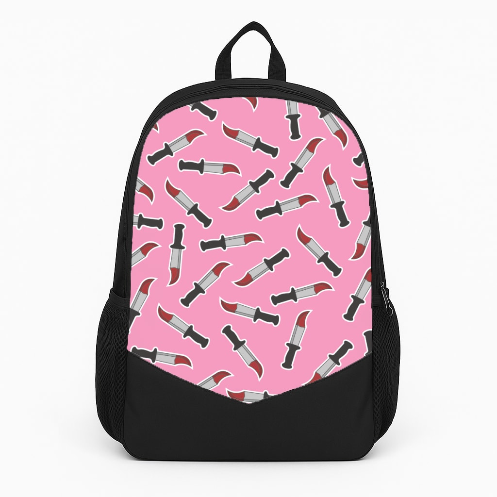 Bloody Knife Pattern Backpack