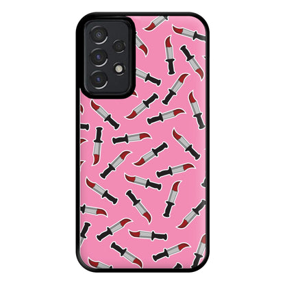 Bloody Knife Pattern Phone Case for Galaxy A52 / A52s