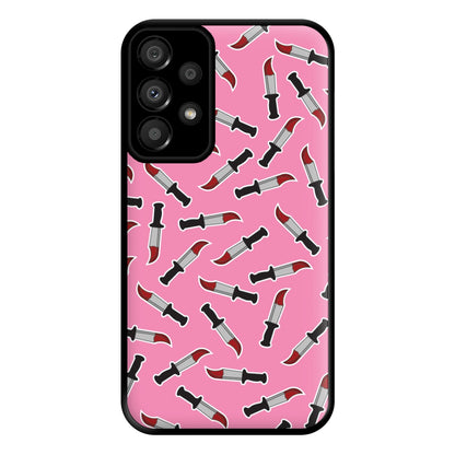 Bloody Knife Pattern Phone Case for Galaxy A33