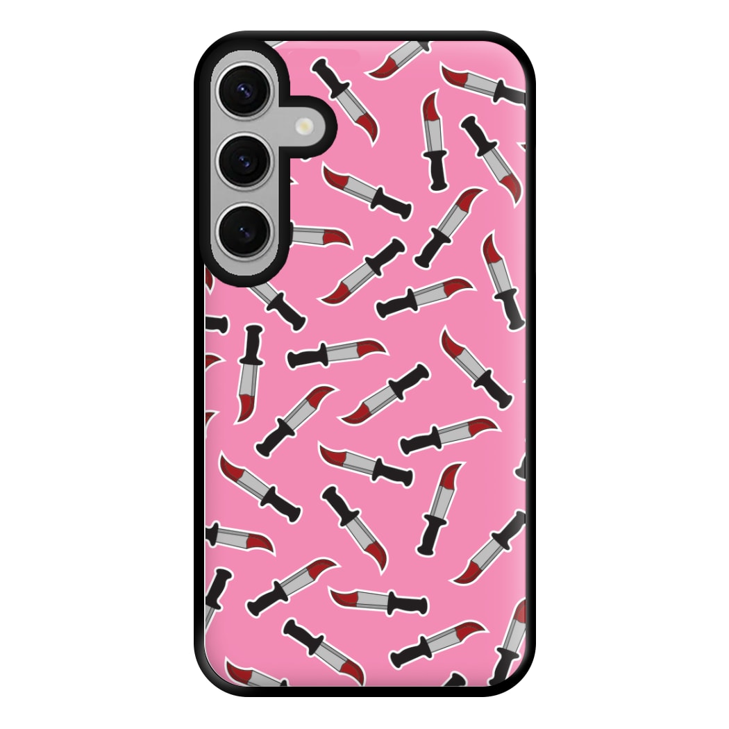 Bloody Knife Pattern Phone Case for Galaxy S24FE