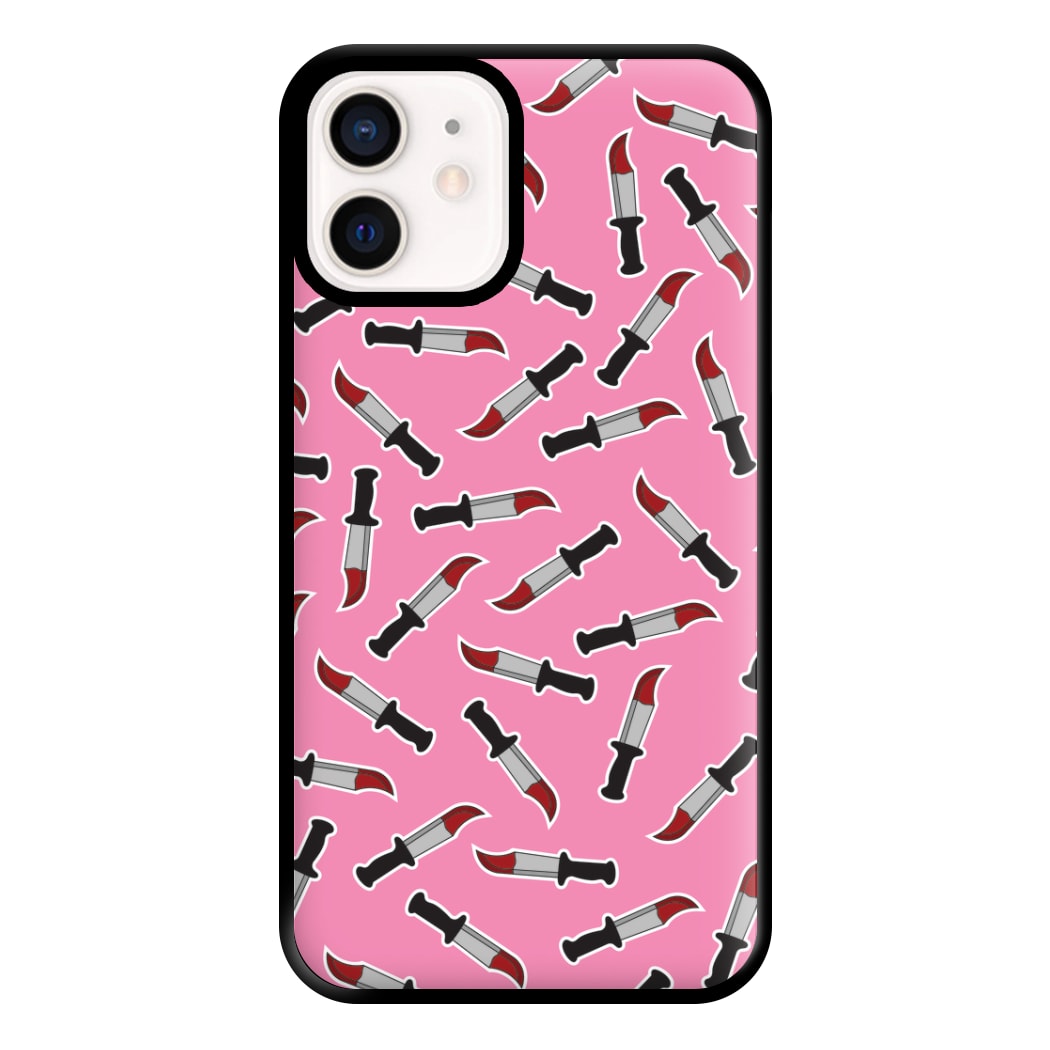 Bloody Knife Pattern Phone Case for iPhone 13 Mini