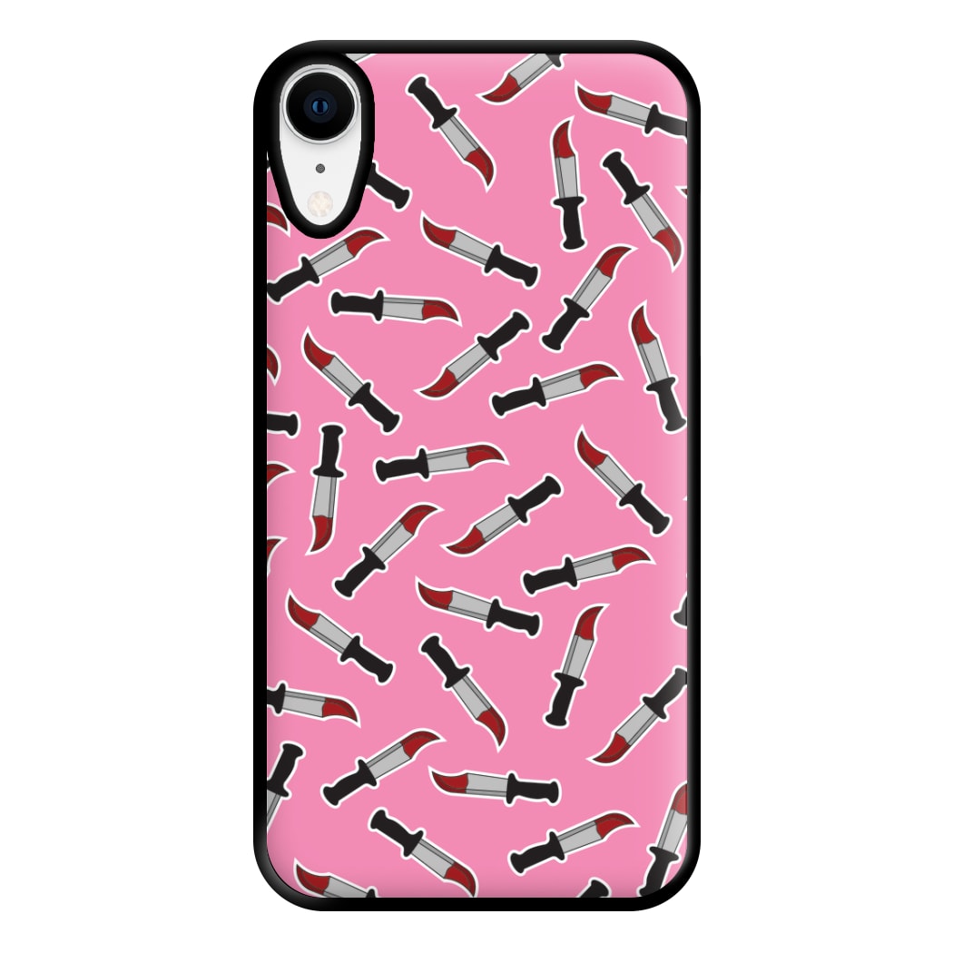 Bloody Knife Pattern Phone Case for iPhone XR