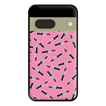 Bloody Knife Pattern Phone Case for Google Pixel 7a