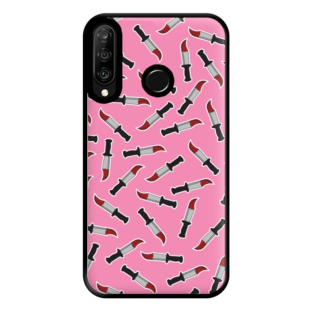 Bloody Knife Pattern Phone Case for Huawei P30 Lite