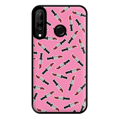 Bloody Knife Pattern Phone Case for Huawei P30 Lite