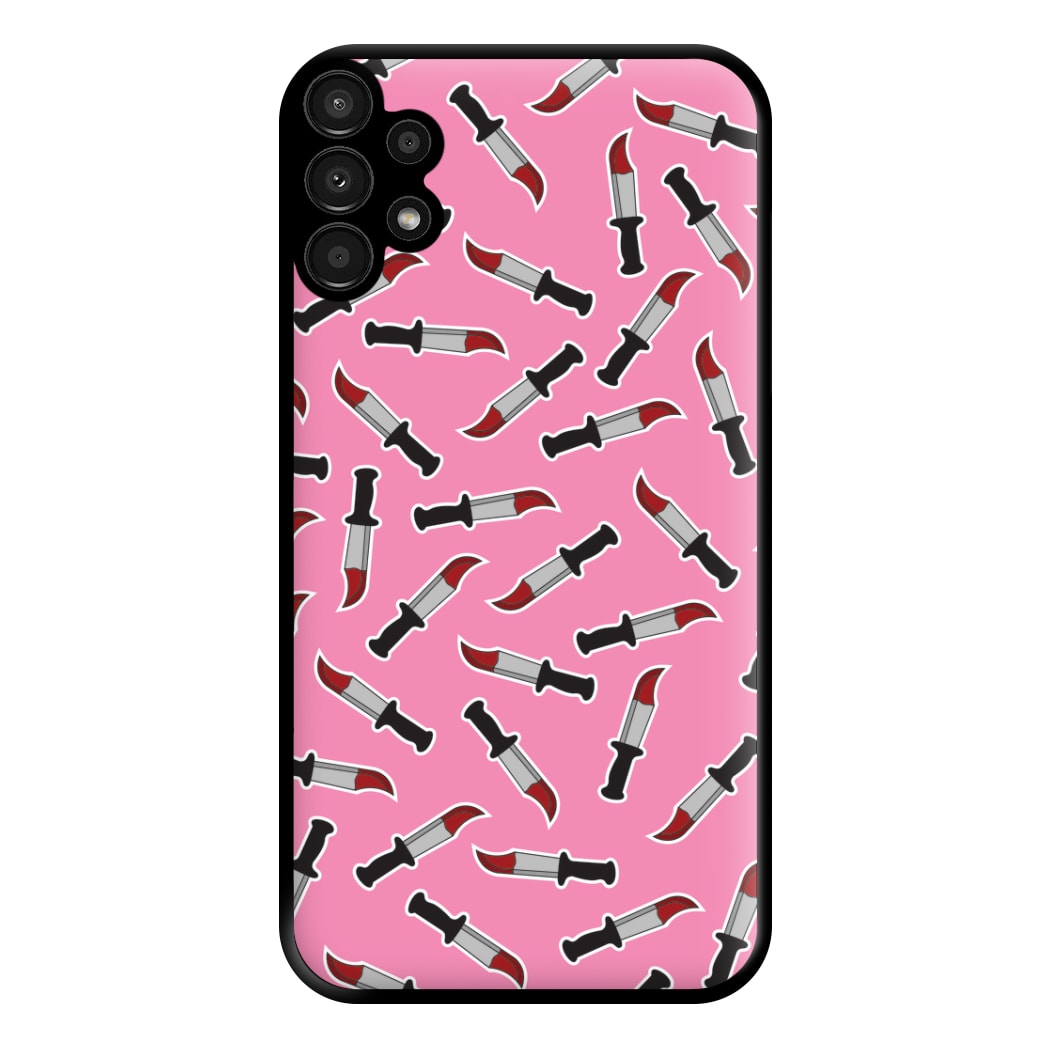 Bloody Knife Pattern Phone Case for Galaxy A13