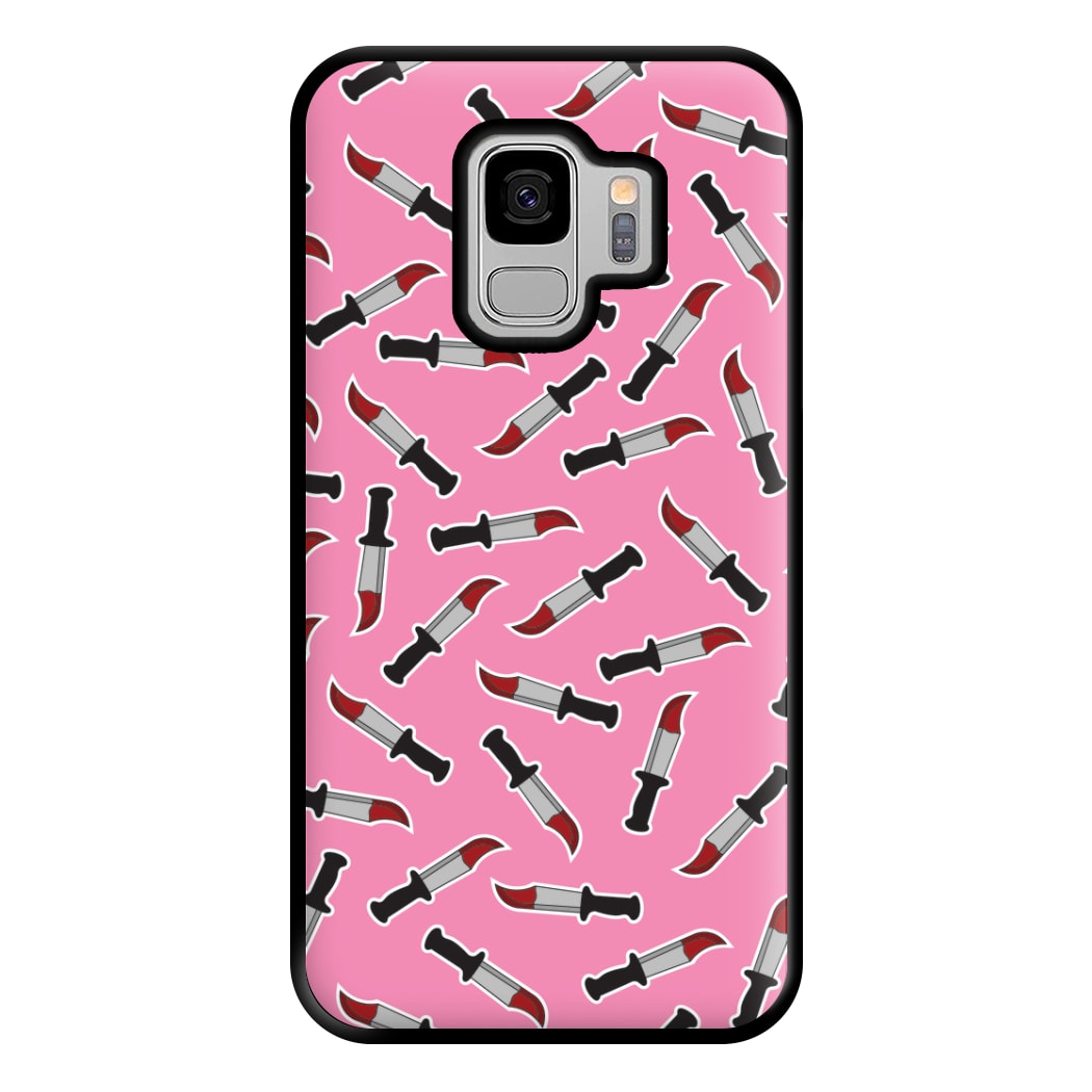 Bloody Knife Pattern Phone Case for Galaxy S9 Plus