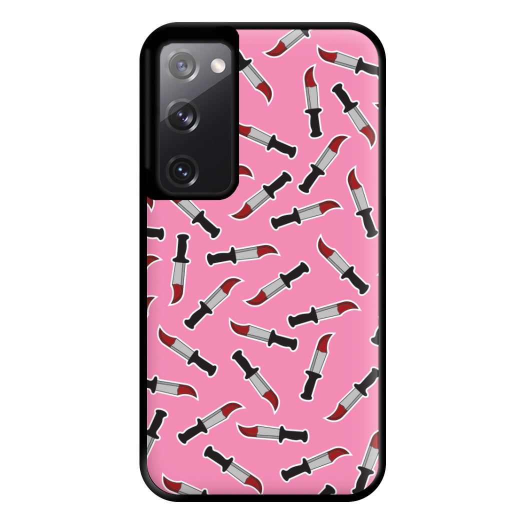 Bloody Knife Pattern Phone Case for Galaxy S20FE