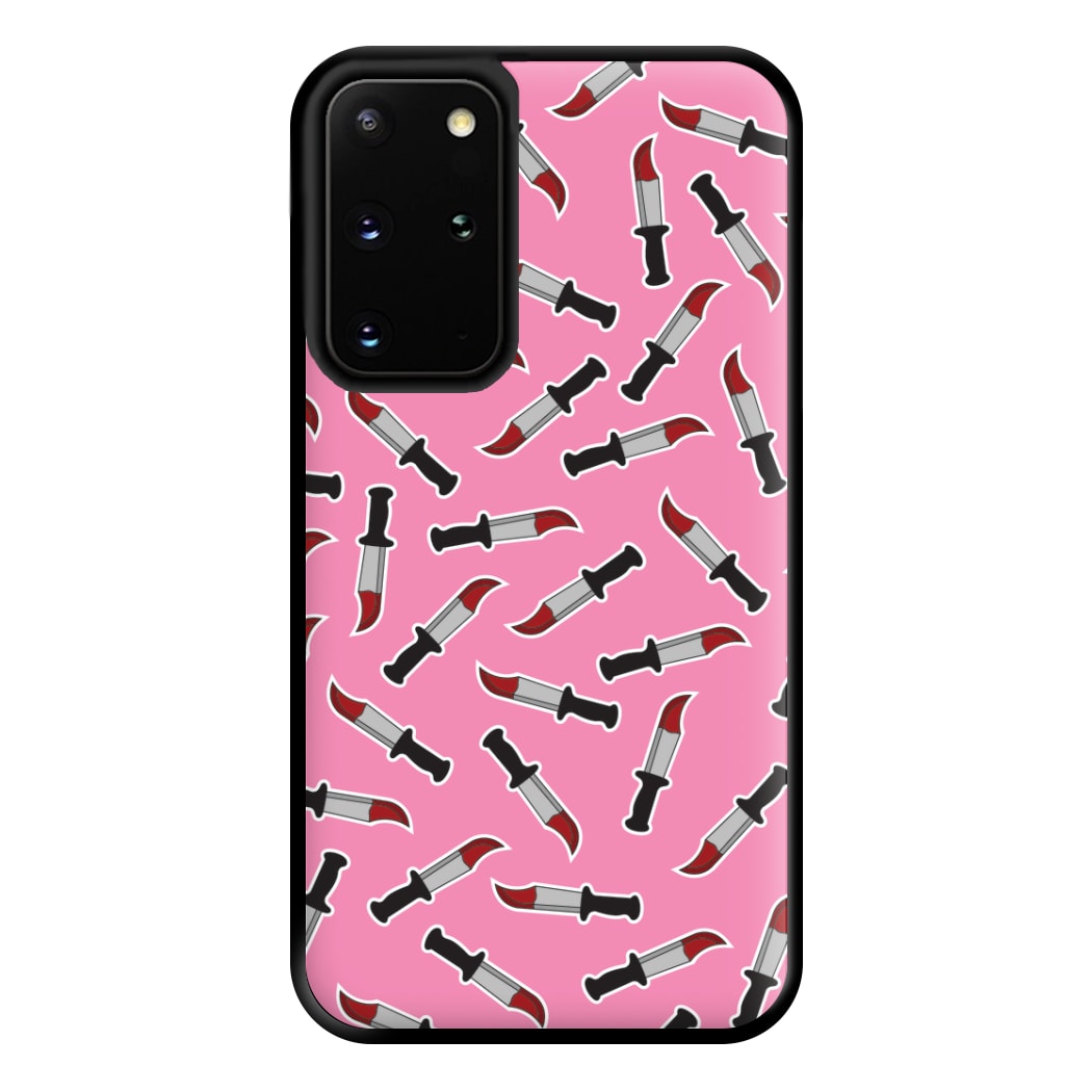 Bloody Knife Pattern Phone Case for Galaxy S20 Plus