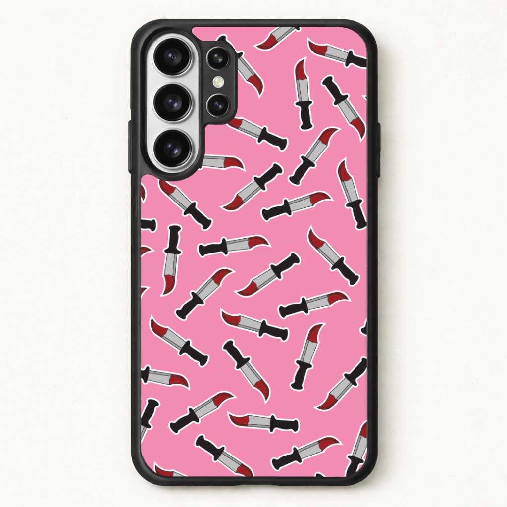 Bloody Knife Pattern Phone Case for Galaxy S26 Ultra