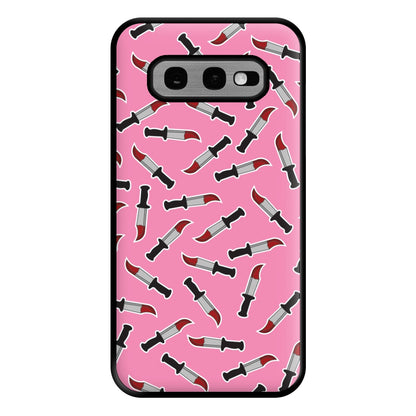 Bloody Knife Pattern Phone Case for Galaxy S10e