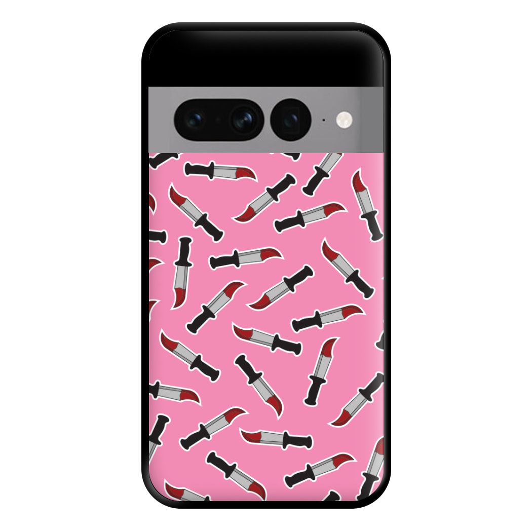 Bloody Knife Pattern Phone Case for Google Pixel 7 Pro