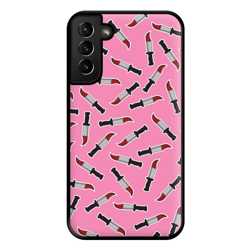 Bloody Knife Pattern Phone Case for Galaxy S21 Plus