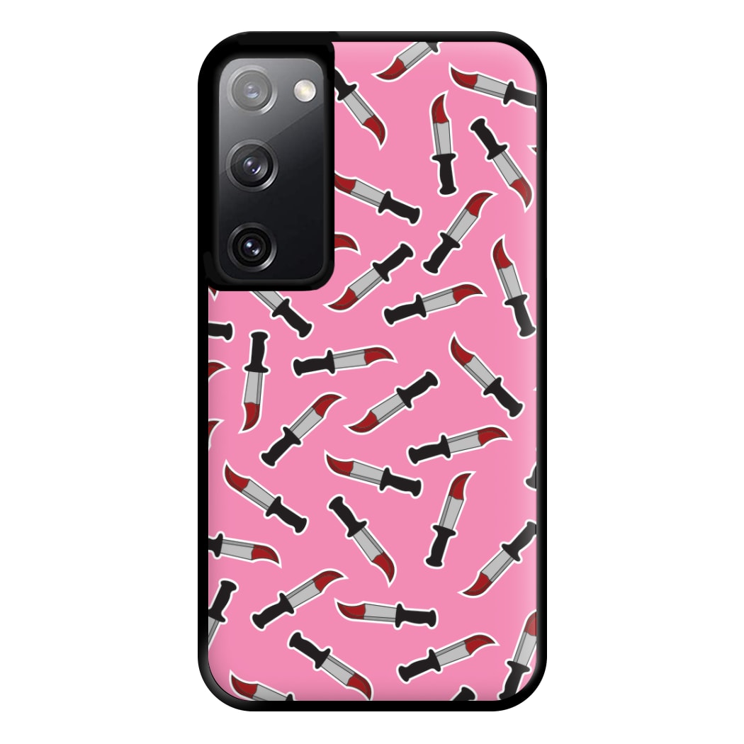 Bloody Knife Pattern Phone Case for Galaxy S20