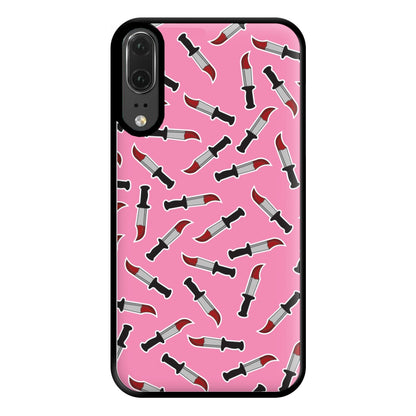 Bloody Knife Pattern Phone Case for Huawei P20