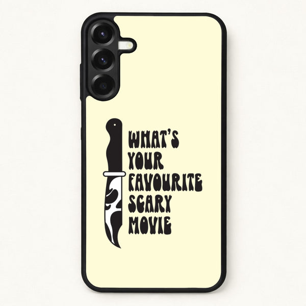 What's Your Favourite Scary Movie Trippy Phone Case for Galaxy A37