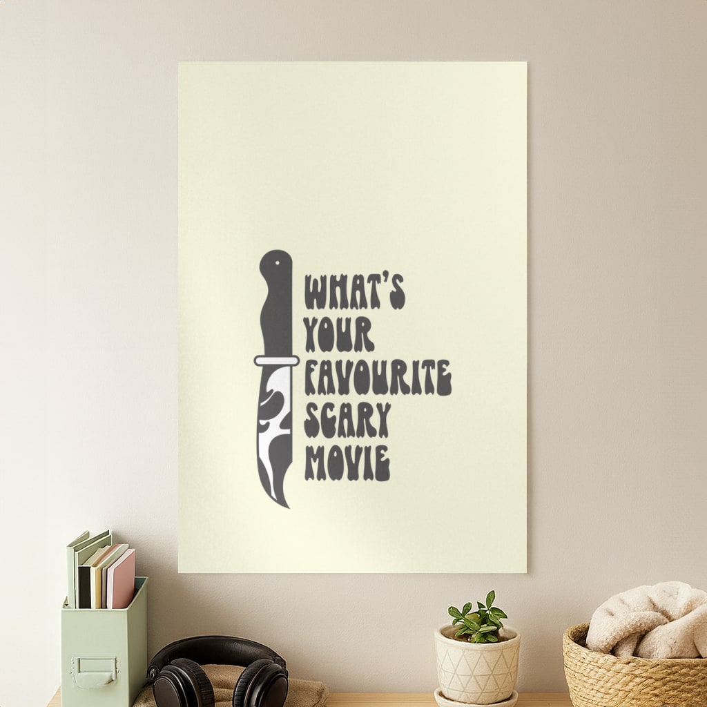 What's Your Favourite Scary Movie Trippy Poster