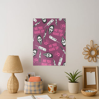 Scary Movie Props Patterm Art Print