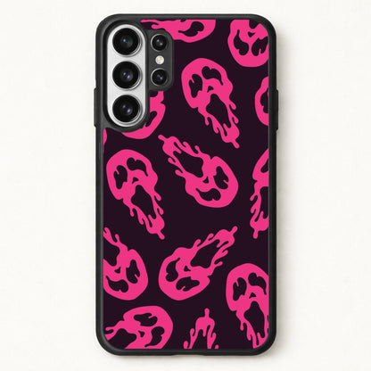 Trippy Ghost Face Pattern Phone Case for Galaxy S26 Ultra