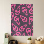 Trippy Ghost Face Pattern Poster
