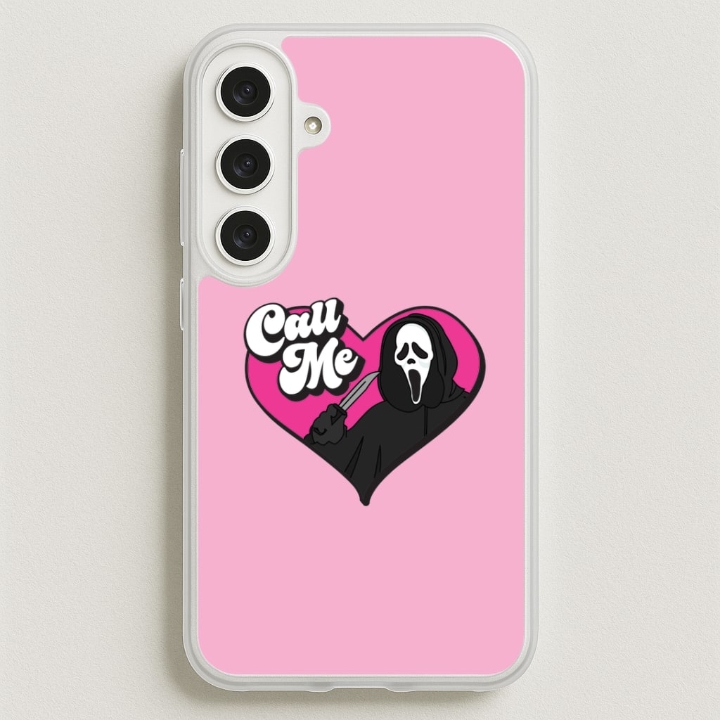 Call Me Heart Phone Case for Galaxy S25FE
