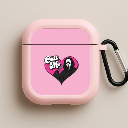 Call Me Heart Pink AirPods Case