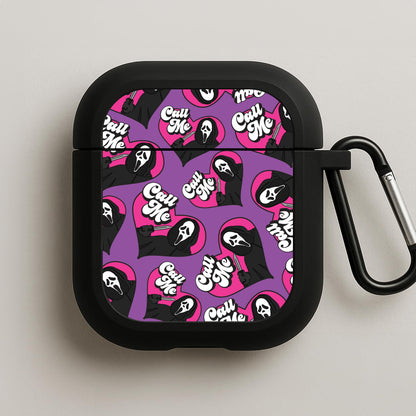 Call Me Heart Pattern AirPods Case