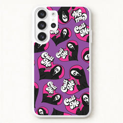 Call Me Heart Pattern Phone Case for Galaxy S26 Ultra