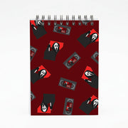 VHS & Ghostface Pattern Notebook 4