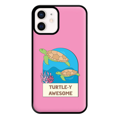 Turtle-y Awesome - Sealife Phone Case for iPhone 13 Mini