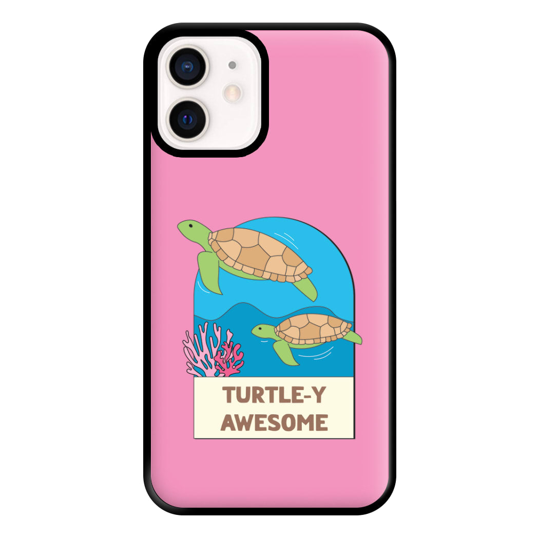 Turtle-y Awesome - Sealife Phone Case for iPhone 12 Mini