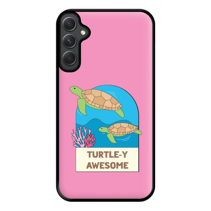 Turtle-y Awesome - Sealife Phone Case for Galaxy A14